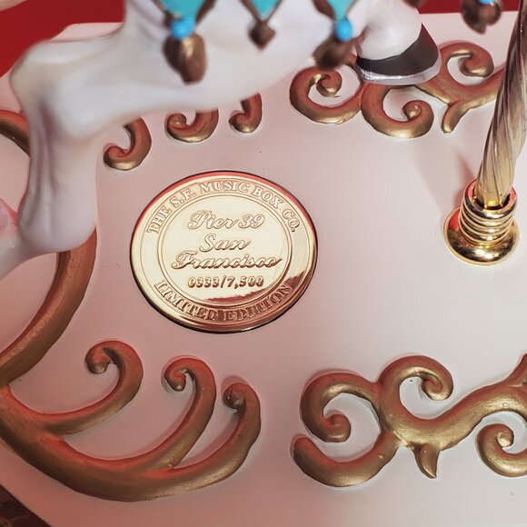 Carousel Horse Music Box - San Francisco Music Box Company Ltd. Ed. 333/7500 ✨ - Picture 9 of 11